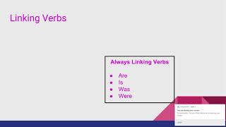 Action vs Linking Verbs