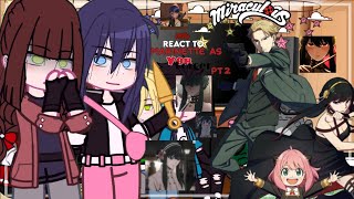 Mlb react to marinette as Yor Forger |Gacha club|MlbxSpyxfamily Part2/2🇺🇲🇧🇷