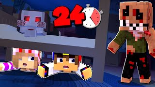 ВЫЖИВАЕМ в ДЕТСКИХ СТРАХАХ 24 ЧАСА в МАЙНКРАФТ ! ДЕВУШКА ВИДЕО ТРОЛЛИНГ MINECRAFT