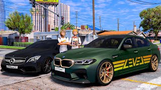 ОПЕРСКАЯ ЕЗДА В GTA 5 - ГОНКА M5 CS ПРОТИВ CLS! МНЕ ПОДАРИЛИ САМУЮ БЫСТРУЮ BMW M5 ТАМАЕВА! 🌊ВОТЕР