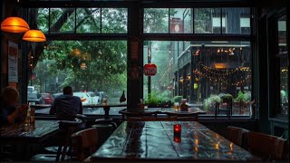 Ambient And Cozy Gentle Rain ASMR In A Cafe ☕️ | Peaceful & Relaxing- Stress Relief