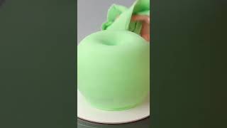 wow 😍 So beautiful green Apple shape shape 🍏 #shots #trending #trendy #cake #recipe #cake decoration