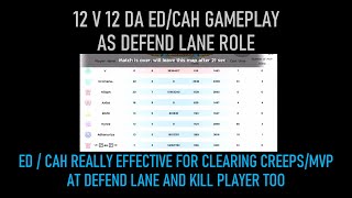 12v12 Gameplay | Defend Lane Role | Divine Avenger Earth Drive - Counter Attack Halo