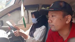 Siswa asal Pulau.Sumatra(ACEH)....RITA..di uji materi Mental di Jalan Lingkar Utara Kota.Probolinggo