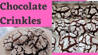 CHOCOLATE CRINKLES / MOIST AND CHEWY / SUPER EASY