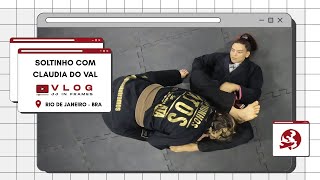 SOLTINHO COM CLAUDIA DO VAL + SEGREDOS E AJUSTES DA OMOPLATA | Jiu-Jitsu in Frames