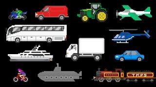 Basic Vehicles - Street Vehicles, Aircraft & Water Vehicles - The Kids' Picture Show