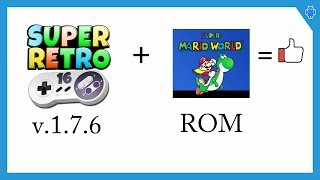 Download Do SuperRetro16 v1.7.6 + Download Da Rom Super Mario World Para Android - Muito Fácil !!!