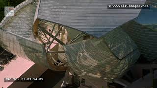 Aerial Footage The Louis Vuitton Foundation Paris