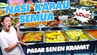 food street kramat, pusat NASI KAPAU,  senen jakarta, #nasikapau #foodstreet #nasipadang