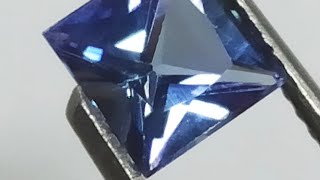 Rare Tanzanite Fire! Princess Cut Gemstone (1.13 Carats) You Need to See