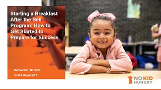 Starting a Breakfast After the Bell Program: How to Get Started to Prepare for Success