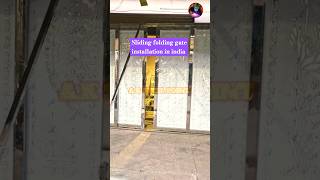 Sliding and folding gate #shorts #video