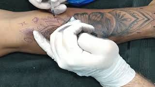 Tattoo rosto com borboleta (Cliente - Nayara) Timelapse lapso de tempo