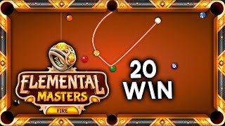 Elemental Masters 9 Ball Pool FIRE Ring 🔥 20 Win New 8 Ball Pool Quest