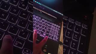 how to on keyboard light by key