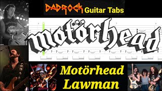 Lawman - Motorhead - Guitar + Bass TABS Lesson