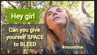 can you allow yourself space to bleed, for the ladies... #moontime #cycles #menstruation