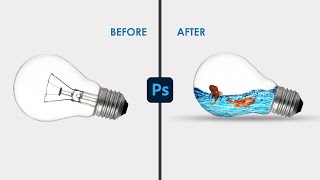 How to Splash Water in Bulb By Using Masking and Blending Modes.