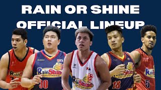 RAIN OR SHINE ELASTO PAINTERS OFFICIAL LINEUP FOR PBA GOVERNORS' CUP 2023