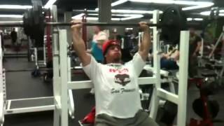 Dan Green (220) Seated press 305