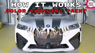 How It Works - Color Changing BMW iX E Ink