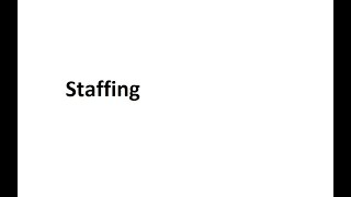 Staffing