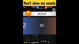 don't show me emote 🥺😡 ! free fire don't show me emote! #freefire #trending #viral #short