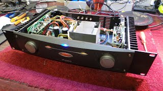 Amplifier Alesis RA150 and turntable Technics SL-J1