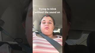 Blinking without the sound on! #fun #youtubeshorts #viral #love #funny #fypシ #skincare #blink #days