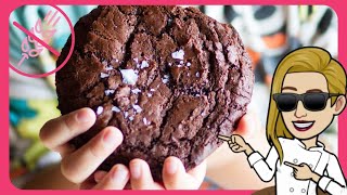 Como hacer GALLETAS DE CHOCOLATE MÁS SALUDABLES 🍪 [Sin Gluten]. Brownie Cookies.