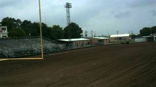 Laser grading game field at Vandebilt Catholic 1