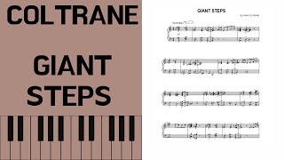 Coltrane, Giant Steps, Piano Solo [with score]