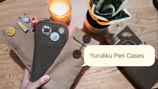 What is on my Yuruliku Pen Cases | futo-case, 3 pen case and  flat case | #yuruliku