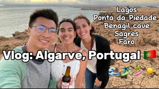 Vlog: Algarve, Portugal - Passeio de barco pelas grutas de Benagil, pôr-do-sol de Sagres, Lagos etc.