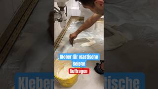 Wie Kleber auf dem Boden auftragen kann?￼ #flooring #diy #vinylboden #bremen #interiordesign #boden