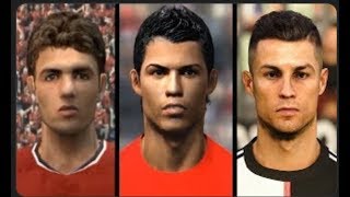 "Cristiano Ronaldo evolution from PES 3 to PES 2020"