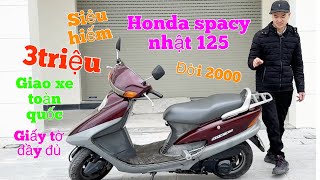 Honda Nhật Spacy 125 Đời 2000 Cực Hiếm , giá chỉ từ 3triệu giao xe toàn quốc , giấy tờ đầy đủ