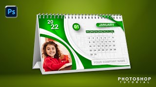 How To Design Desk Calendar 2022 In Photoshop | Free Calendar Template