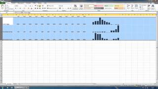 Excel : Use Sparklines for Quick Analysis of Data