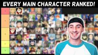 Ranking Every Anime Main Character Tier List