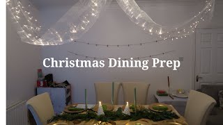 Decorating our Dining room for our family Christmas dinner