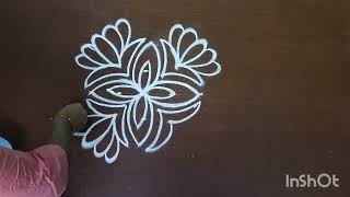 Lotus design for daily rangoli || designs || @SSS-Rangoli