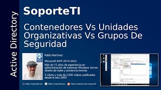 Active Directory - Contenedores Vs Unidades Organizativas Vs Grupos de Seguridad