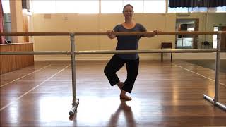 Learn 3 demi-pointe steps at the barre - with Jo McDonald at Move Through Life Dance Studio