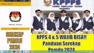 PANDUAN APLIKASI MOBILE SIREKAP PEMILU  2024 - BIMTEK KPPS PEMILU 2024