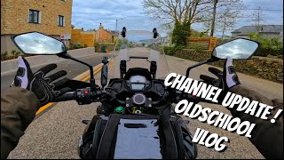 Old School MotoVLOG ! Garage update, Channel update, what's to come! Kawasaki versys 650 | 4K