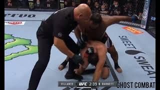 Chris Barnett Wheel Kick KO over Gian Villante | UFC 268 Prelims