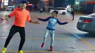 Wei Jia and son Wang Wei dance the latest dance to Trolling  Thankyou for liking my dance, spread it