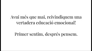 Reivindicant una vertadera educació emocional